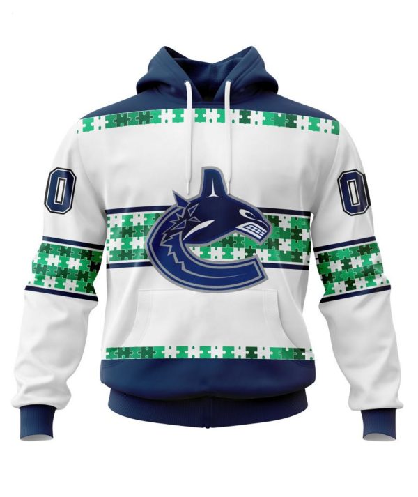 Personalized NHL Vancouver Canucks Autism Awareness 3D Hoodie - Torunstyle