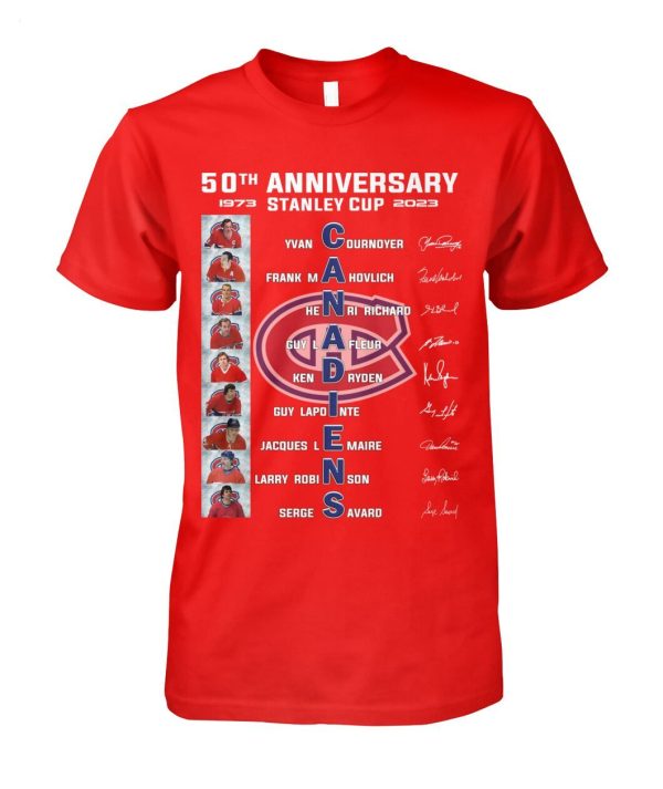 50th Anniversary 1973 – 2023 Canadiens T-Shirt