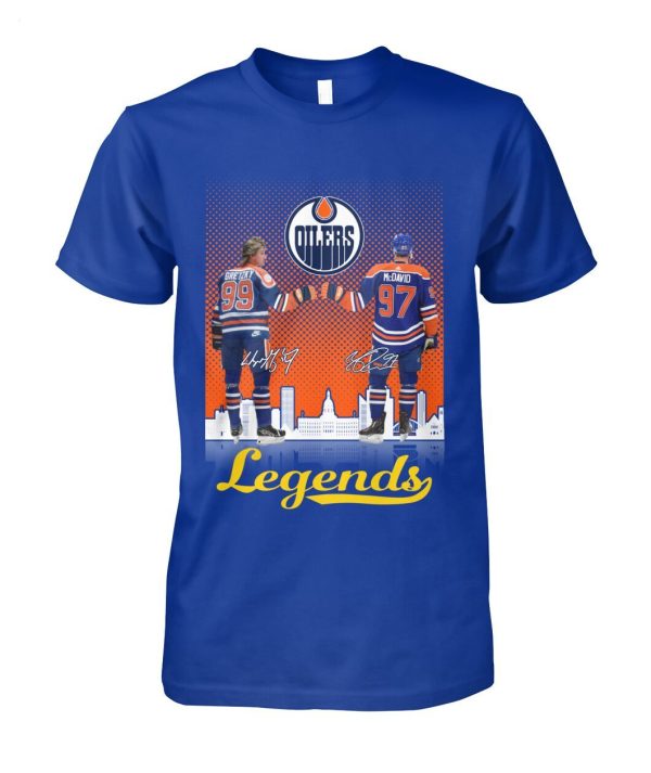 Edmonton Oilers Wayne Gretzky And Connor McDavid Legends T-Shirt