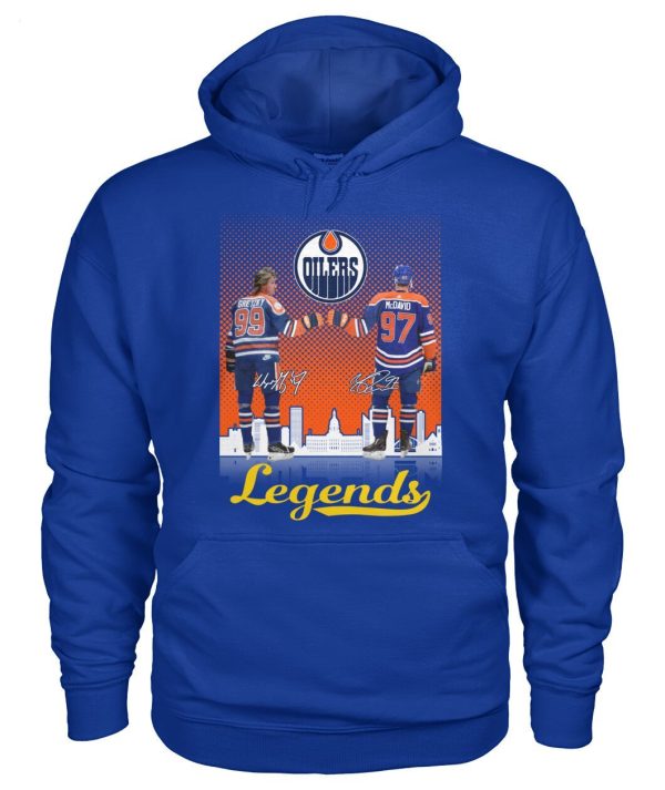 Edmonton Oilers Wayne Gretzky And Connor McDavid Legends T-Shirt