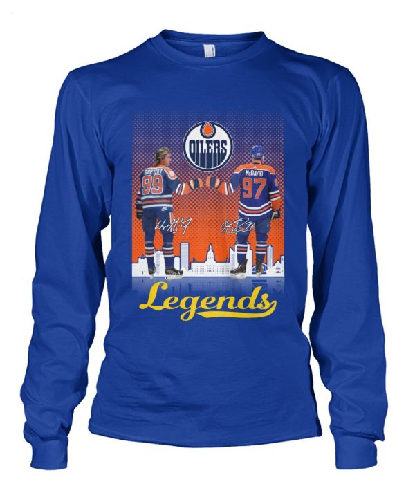 Edmonton Oilers Wayne Gretzky And Connor McDavid Legends T-Shirt