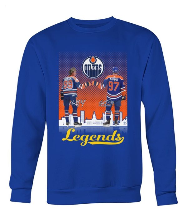 Edmonton Oilers Wayne Gretzky And Connor McDavid Legends T-Shirt