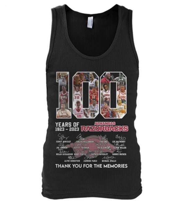 100 Years Of 1923 – 2023 Arkansas Razorbacks Thank You For The Memories T-Shirt