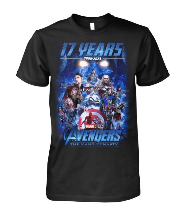 17 Years 2008 – 2025 Avengers The Kang Dynasty Marvel Studios T-Shirt