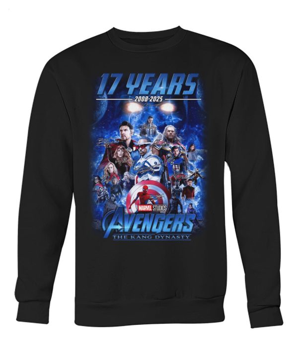 17 Years 2008 – 2025 Avengers The Kang Dynasty Marvel Studios T-Shirt