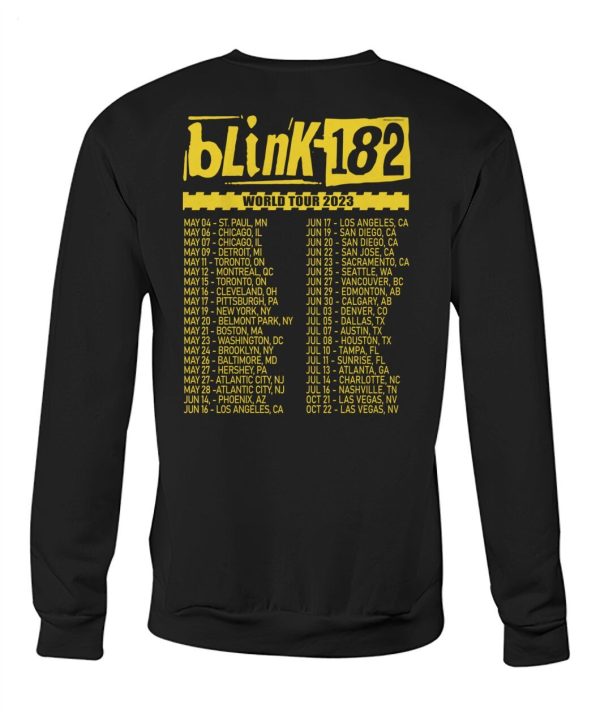 Blink-182 World Tour 2023 T-Shirt