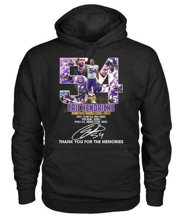 Eric Kendricks Minnesota Vikings 2015 – 2022 Thank You For The Memories T-Shirt