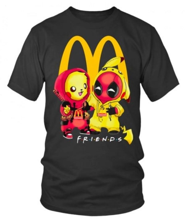 Mcdonald Deadpool Pikachu Friends T-Shirt