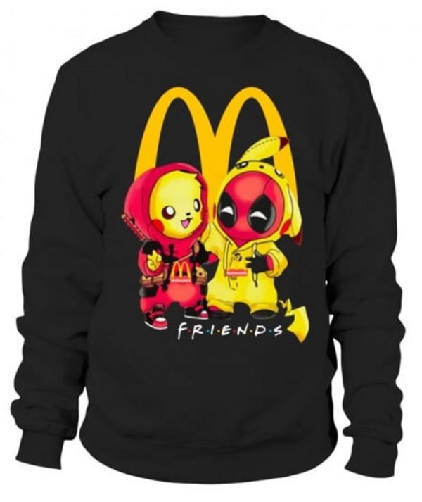 Mcdonald Deadpool Pikachu Friends T-Shirt