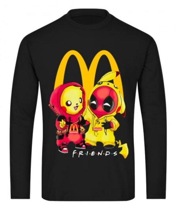 Mcdonald Deadpool Pikachu Friends T-Shirt