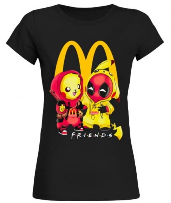 Mcdonald Deadpool Pikachu Friends T-Shirt