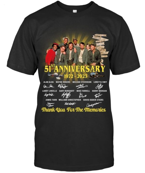 M_A_S_H 51st Anniversary 1972 – 2023 Thank You For The Memories T-Shirt