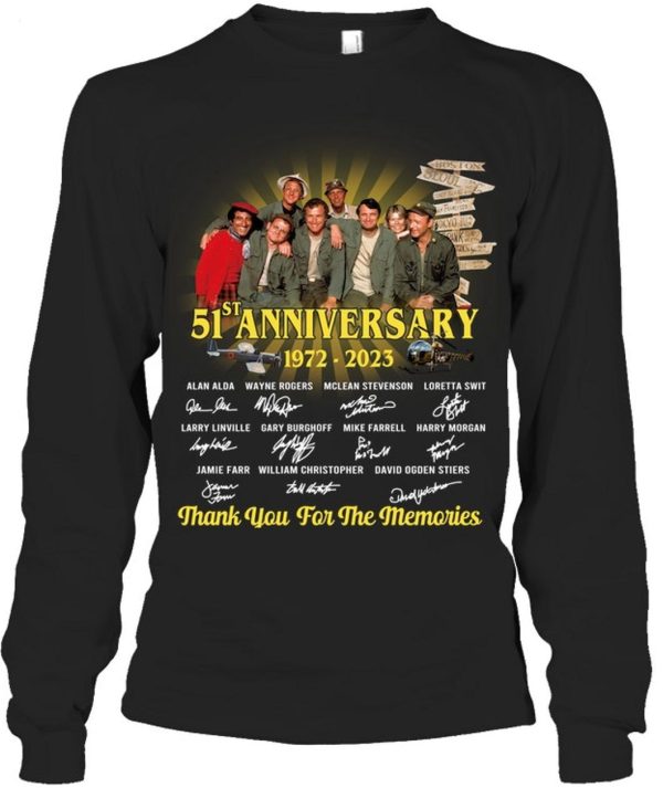 M_A_S_H 51st Anniversary 1972 – 2023 Thank You For The Memories T-Shirt