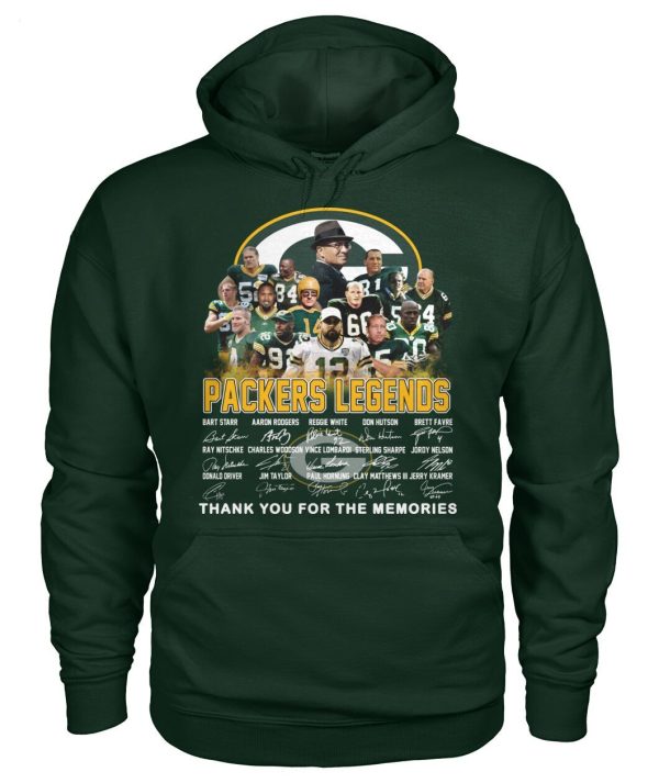 Packers Legends Thank You For The Memories T-Shirt