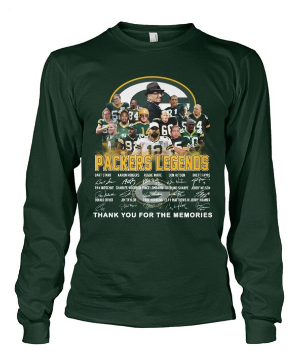 Packers Legends Thank You For The Memories T-Shirt