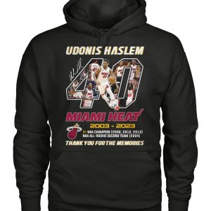 Udonis Haslem Miami Heat 2003 – 2023 Thank You For The Memories T-Shirt