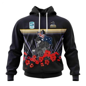 ACT Brumbies Specialized 2022 Anzac Jersey Concepts Hoodie