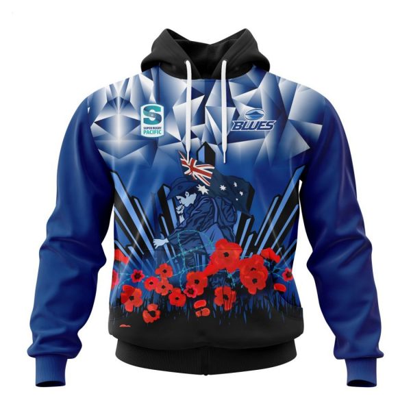 Auckland Blues Specialized 2022 Anzac Jersey Concepts Hoodie