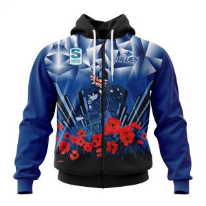 Auckland Blues Specialized 2022 Anzac Jersey Concepts Hoodie