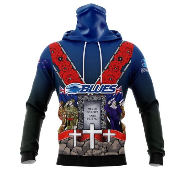 Auckland Blues Specialized Anzac Jersey Concepts Hoodie