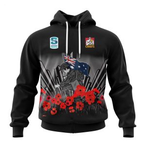 Gallagher Chiefs Specialized 2022 Anzac Jersey Concepts Hoodie