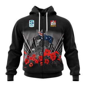 Gallagher Chiefs Specialized 2022 Anzac Jersey Concepts Hoodie