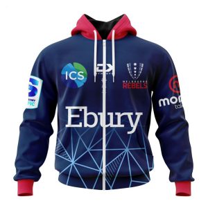Super Rugby Melbourne Rebels 2023 Home Kits Hoodie