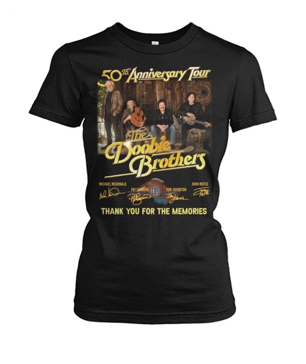 Limited Edition 50th Anniversary Tour The Doobie Brothers Thank You For The Memories T-Shirt