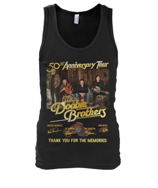 Limited Edition 50th Anniversary Tour The Doobie Brothers Thank You For The Memories T-Shirt