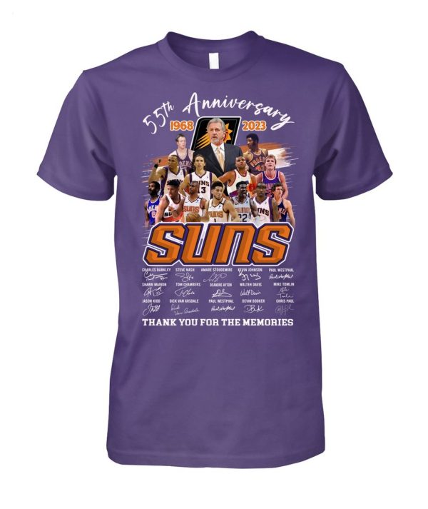 Limited Edition 55th Anniversary 1968 – 2023 Suns Thank You For The Memories T-Shirt