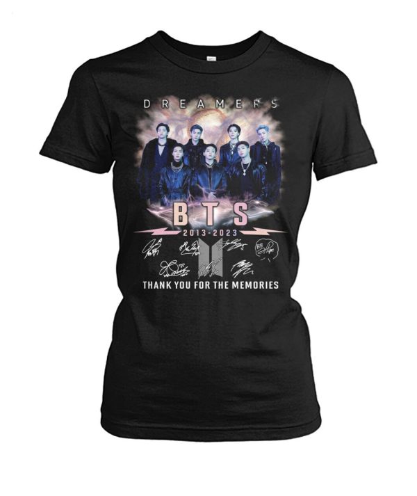 Limited Edition D R E A M E R S BTS 2013 – 2023 Thank You For The Memories T-Shirt