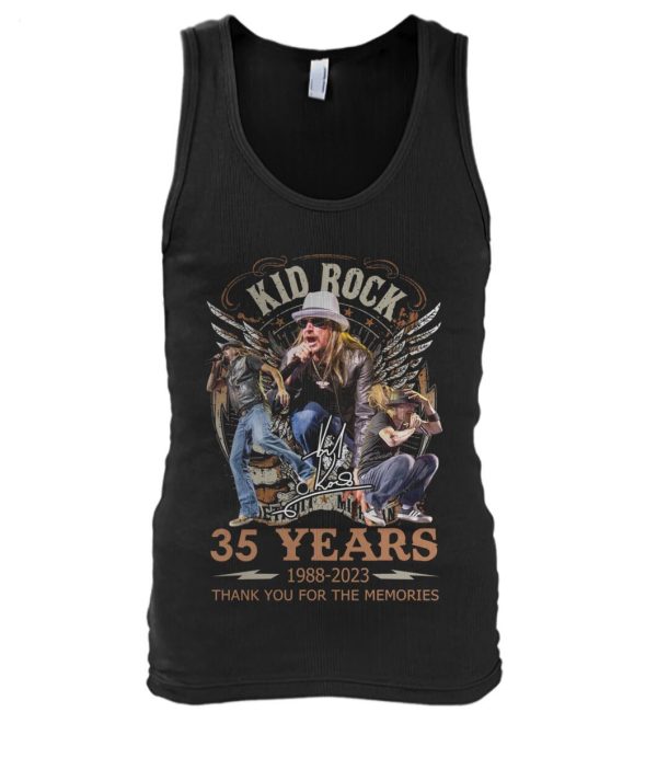 Limited Edition Kid Rock 35 Years 1988 – 2023 Thank You For The Memories T-Shirt