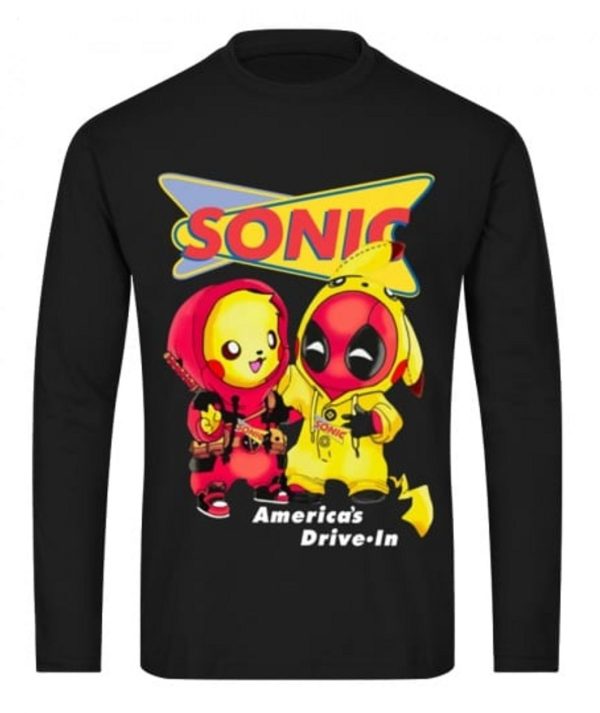 Limited Edition Sonic Deadpool Pikachu America’s Drive In T-Shirt