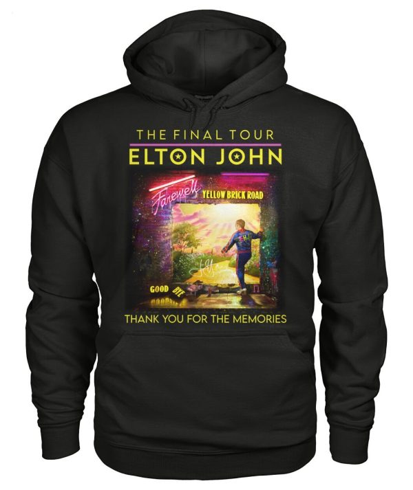 Limited Edition The Final Tour Elton John Farewell Yellow Brick Road Thank You For The Memories T-Shirt