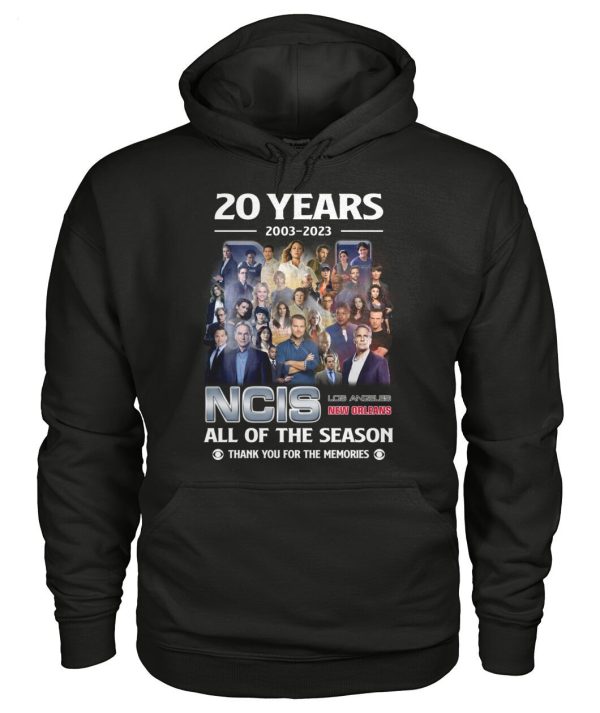 LIMITED EDITION 20 Years 2003 – 2023 NCIS All Of Season Thank You For The Memories T-Shirt