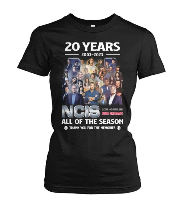 LIMITED EDITION 20 Years 2003 – 2023 NCIS All Of Season Thank You For The Memories T-Shirt