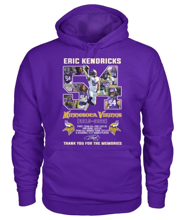 LIMITED EDITION Eric Kendricks Minnesota Vikings 2015 – 2022 Thank You For The Memories T-Shirt