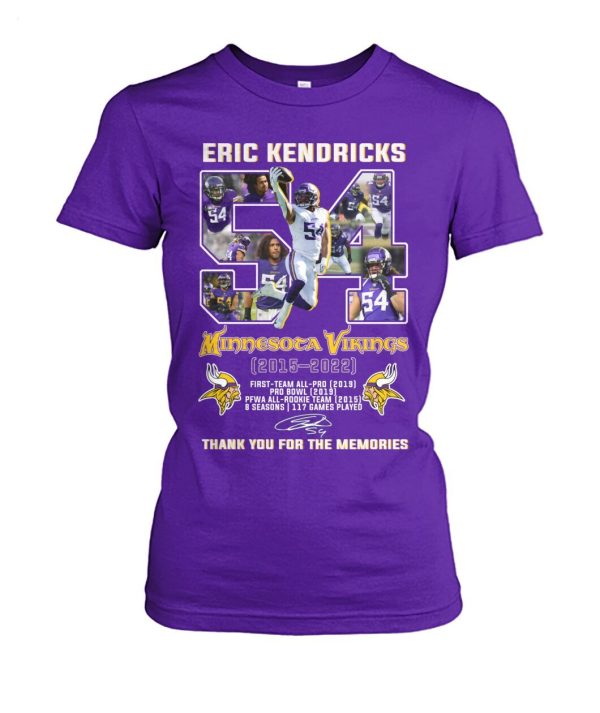 LIMITED EDITION Eric Kendricks Minnesota Vikings 2015 – 2022 Thank You For The Memories T-Shirt