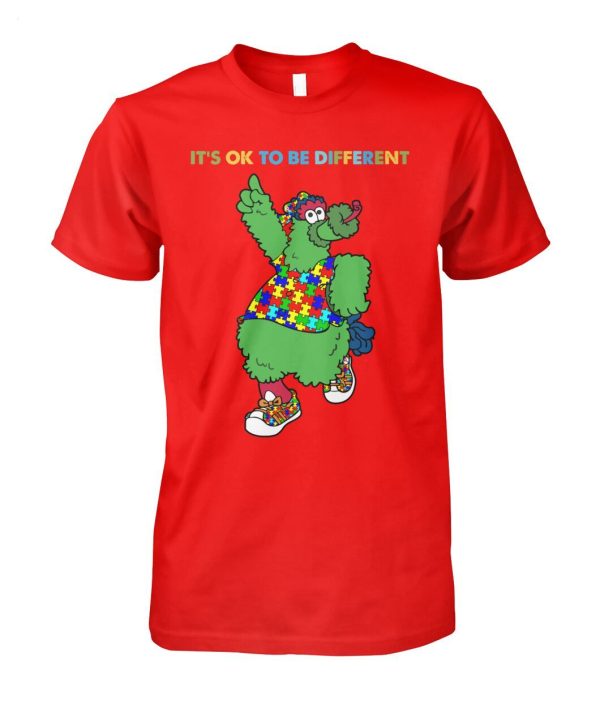 LIMITED EDITION Phillie Phanatic It’s Ok To Be Different T-Shirt