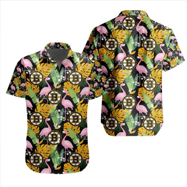 NHL Boston Bruins Special Aloha-style Design Button Shirt