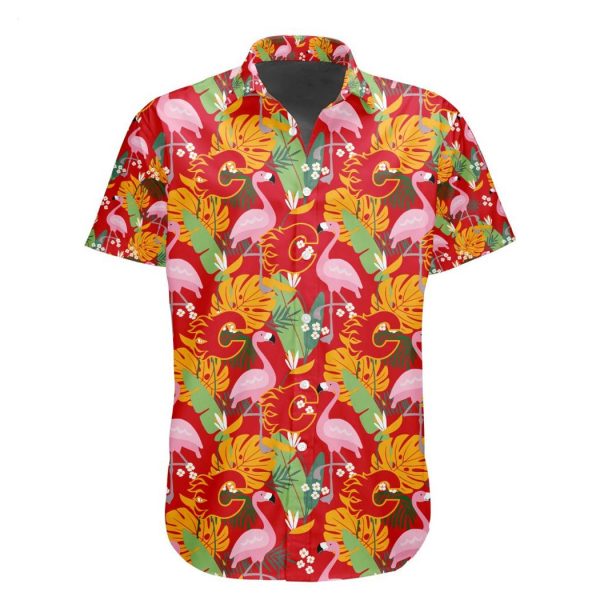 NHL Calgary Flames Special Aloha-style Design Button Shirt