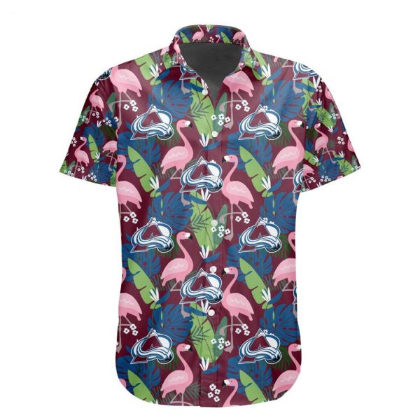 NHL Colorado Avalanche Special Aloha-style Design Button Shirt