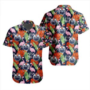 NHL Edmonton Oilers Special Aloha-style Design Button Shirt
