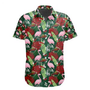 NHL Minnesota Wild Special Aloha-style Design Button Shirt