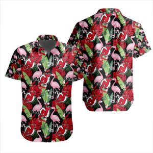 NHL New Jersey Devils Special Aloha-style Design Button Shirt