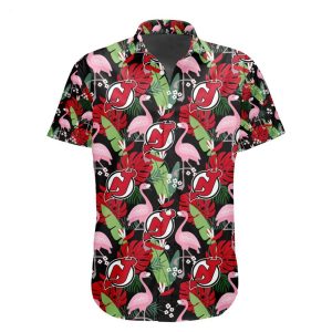 NHL New Jersey Devils Special Aloha-style Design Button Shirt