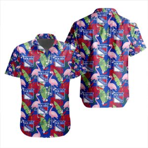 NHL New York Rangers Special Aloha-style Design Button Shirt