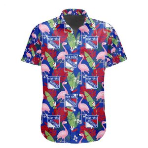 NHL New York Rangers Special Aloha-style Design Button Shirt