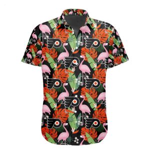 NHL Philadelphia Flyers Special Aloha-style Design Button Shirt