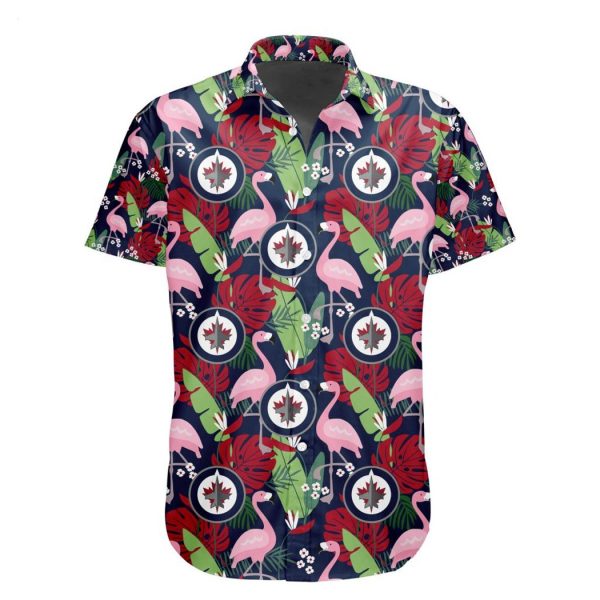 NHL Winnipeg Jets Special Aloha-style Design Button Shirt